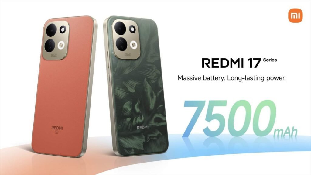Modelos de la serie de celulares Redmi 17 y Redmi 17 5G, los nuevos productos de Xiaomi. (Xiaomi)